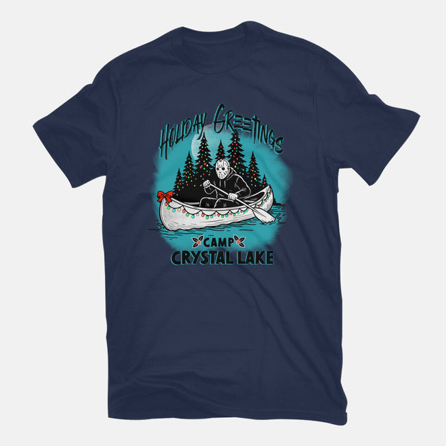 Holiday Greeting Crystal Lake-Mens-Basic-Tee-palmstreet