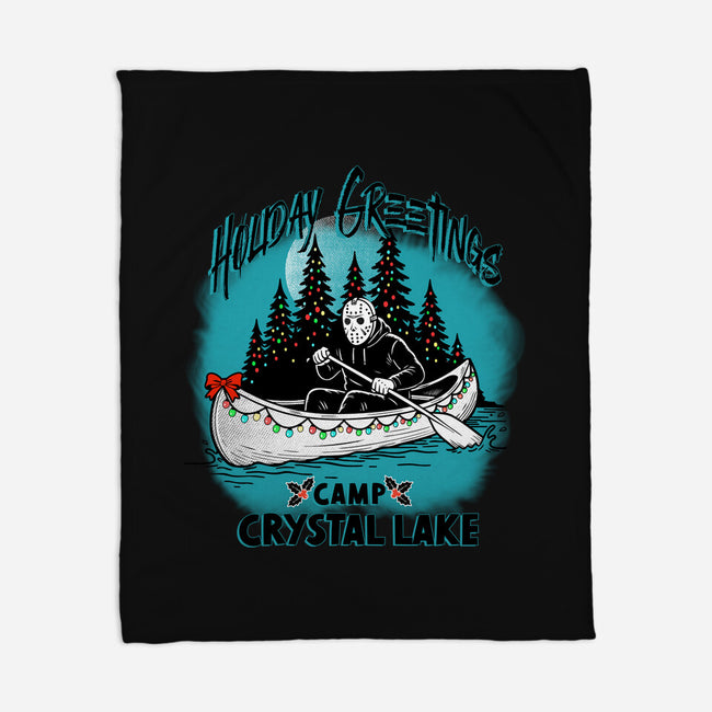 Holiday Greeting Crystal Lake-None-Fleece-Blanket-palmstreet