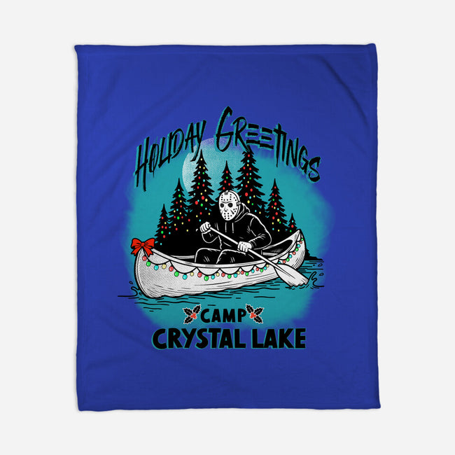 Holiday Greeting Crystal Lake-None-Fleece-Blanket-palmstreet