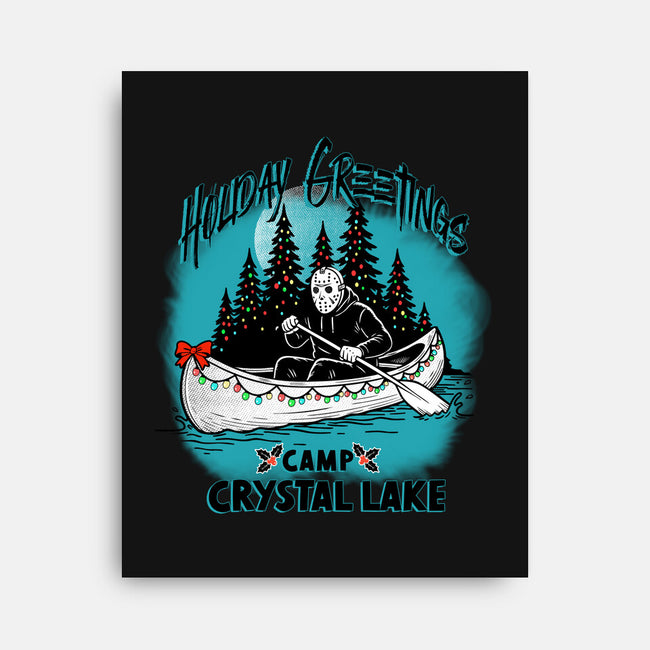 Holiday Greeting Crystal Lake-None-Stretched-Canvas-palmstreet