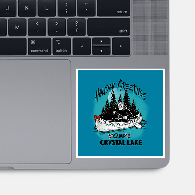 Holiday Greeting Crystal Lake-None-Glossy-Sticker-palmstreet