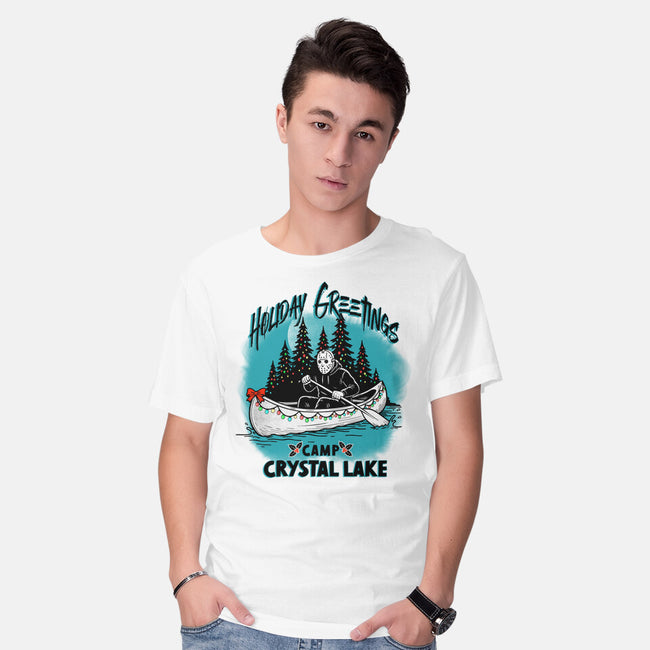 Holiday Greeting Crystal Lake-Mens-Basic-Tee-palmstreet