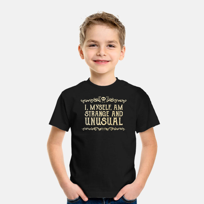 I Am Strange And Unusual-Youth-Basic-Tee-kg07