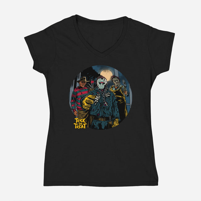 Door To Door-Womens-V-Neck-Tee-AndreusD
