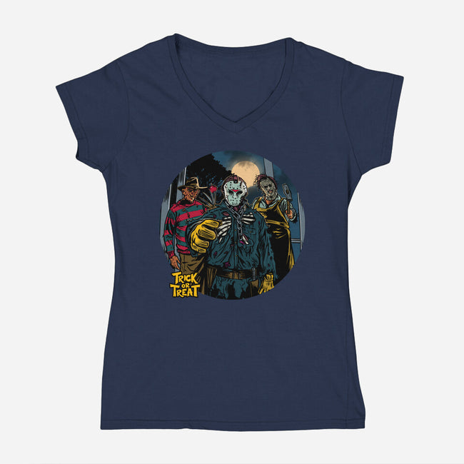 Door To Door-Womens-V-Neck-Tee-AndreusD
