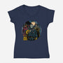 Door To Door-Womens-V-Neck-Tee-AndreusD