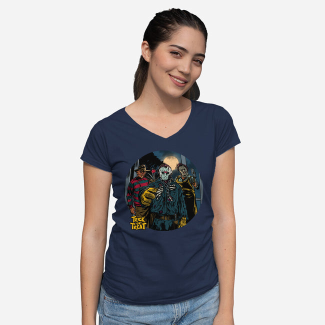 Door To Door-Womens-V-Neck-Tee-AndreusD