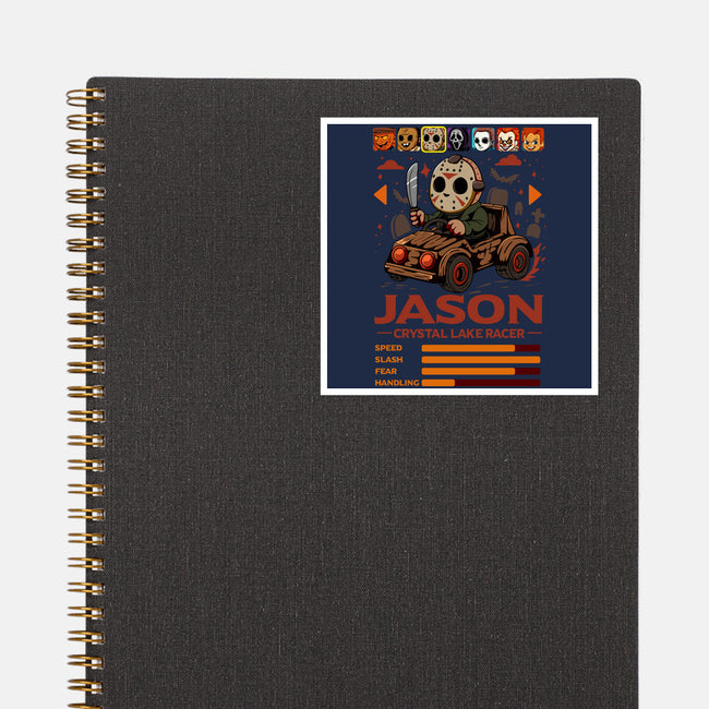 Crystal Lake Racer-None-Glossy-Sticker-JamesQJO