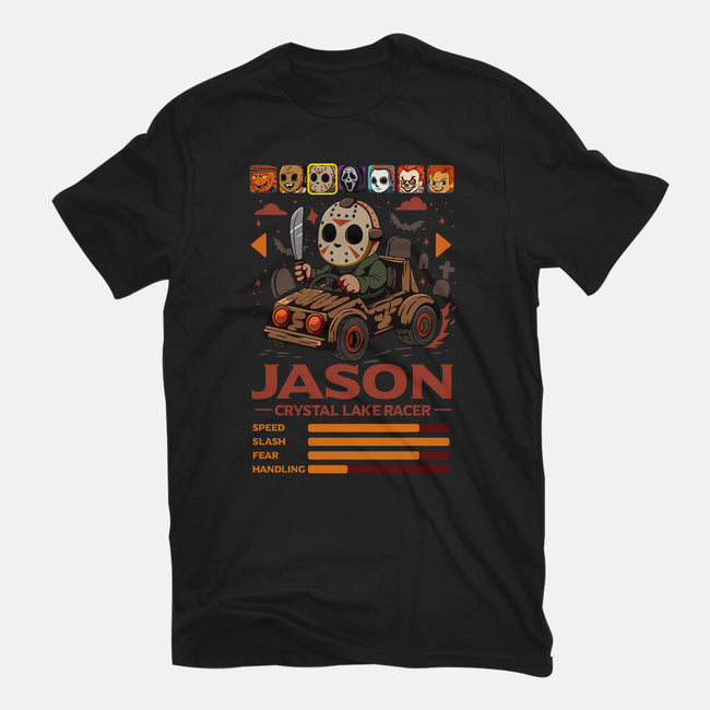 Crystal Lake Racer-Womens-Fitted-Tee-JamesQJO