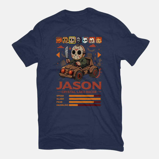 Crystal Lake Racer-Womens-Fitted-Tee-JamesQJO