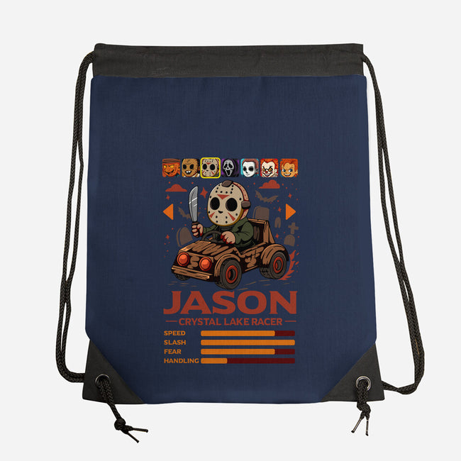 Crystal Lake Racer-None-Drawstring-Bag-JamesQJO