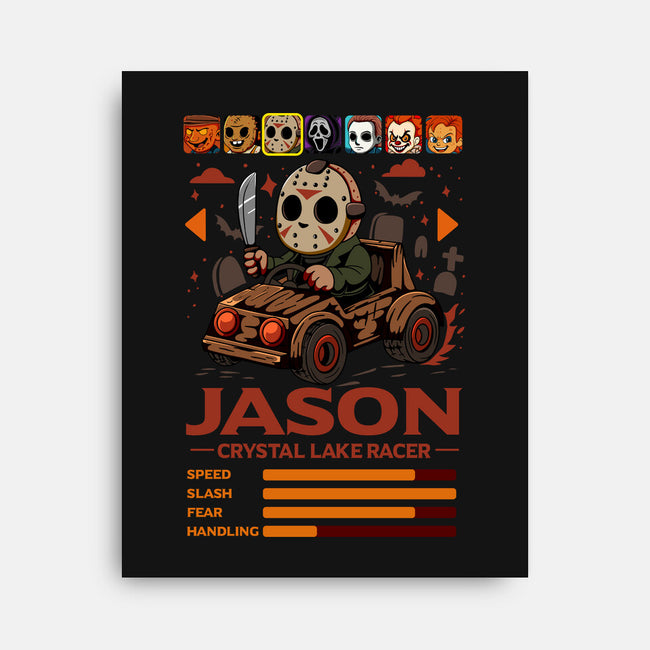Crystal Lake Racer-None-Stretched-Canvas-JamesQJO