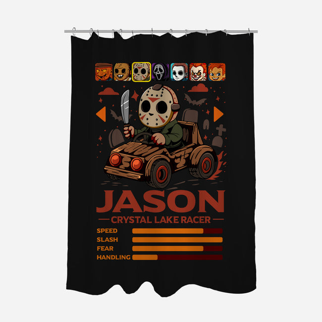 Crystal Lake Racer-None-Polyester-Shower Curtain-JamesQJO