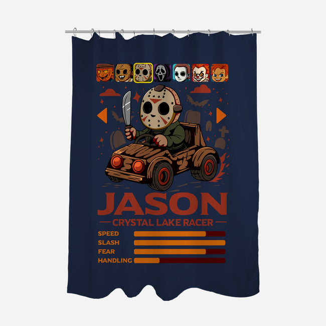 Crystal Lake Racer-None-Polyester-Shower Curtain-JamesQJO