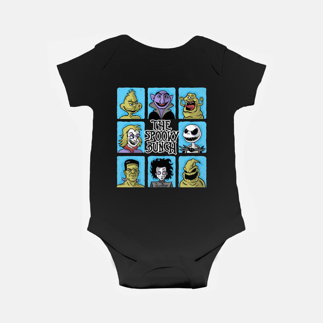 The Spooky Bunch Of Halloween-Baby-Basic-Onesie-erion_designs