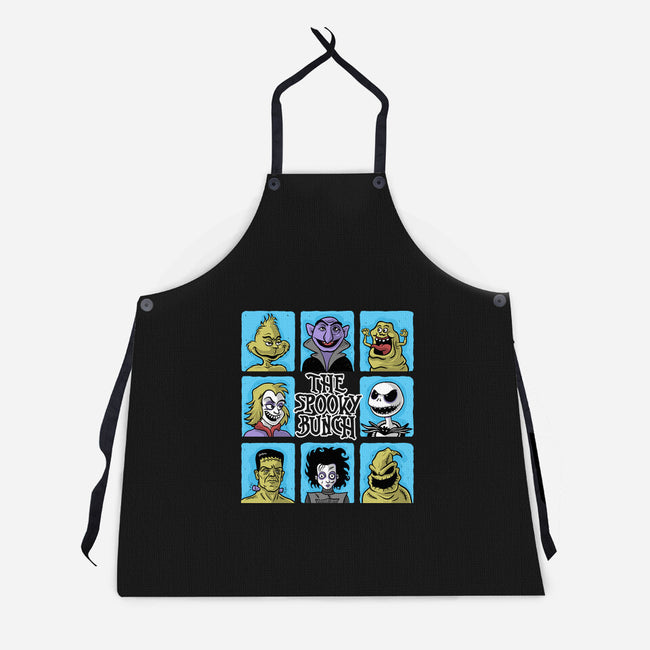 The Spooky Bunch Of Halloween-Unisex-Kitchen-Apron-erion_designs