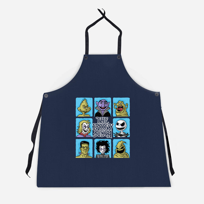 The Spooky Bunch Of Halloween-Unisex-Kitchen-Apron-erion_designs
