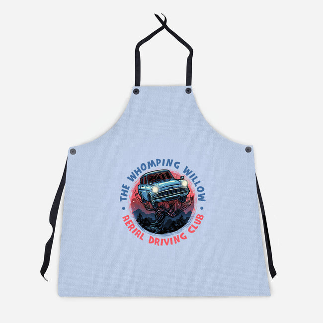 Aerial Driving Club-Unisex-Kitchen-Apron-glitchygorilla