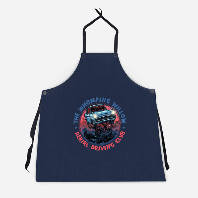 Aerial Driving Club-Unisex-Kitchen-Apron-glitchygorilla