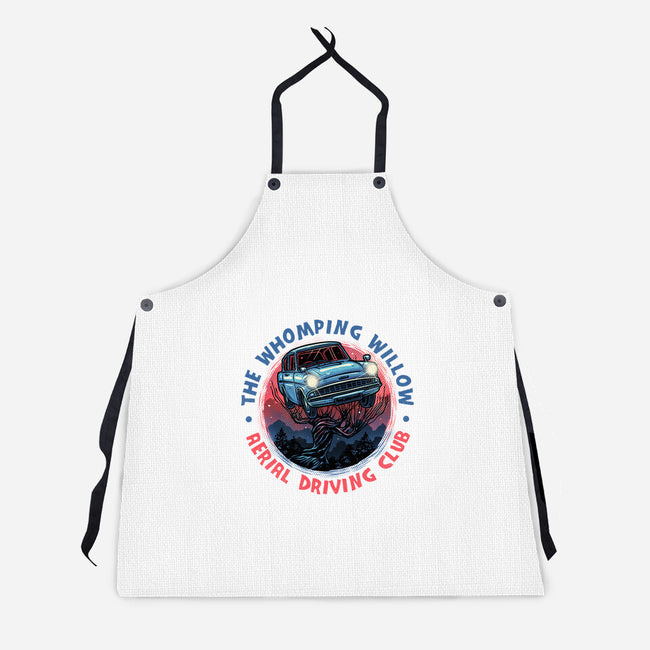 Aerial Driving Club-Unisex-Kitchen-Apron-glitchygorilla