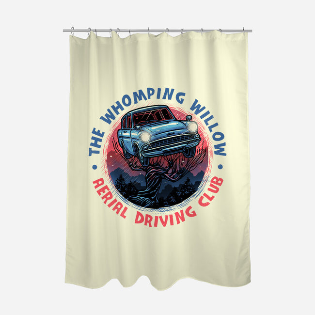Aerial Driving Club-None-Polyester-Shower Curtain-glitchygorilla