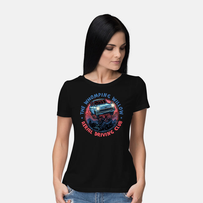Aerial Driving Club-Womens-Basic-Tee-glitchygorilla
