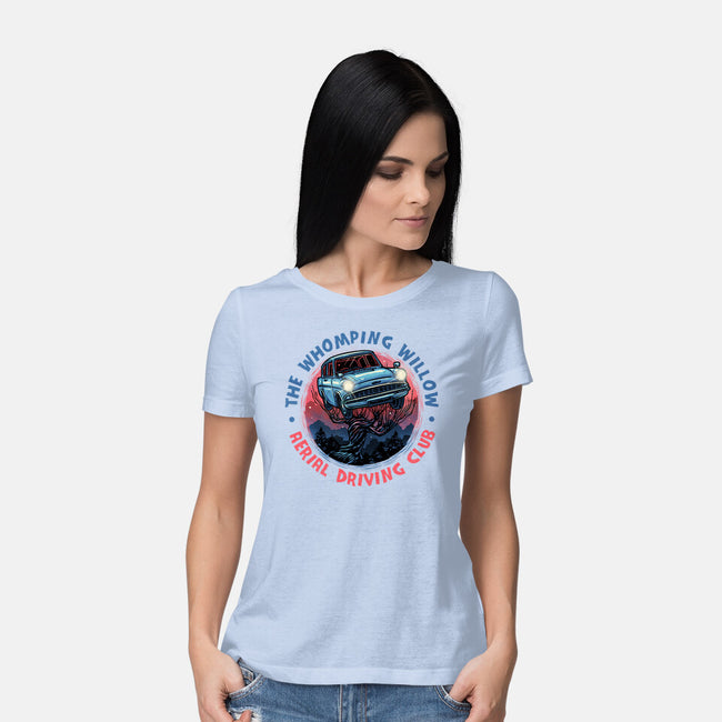Aerial Driving Club-Womens-Basic-Tee-glitchygorilla