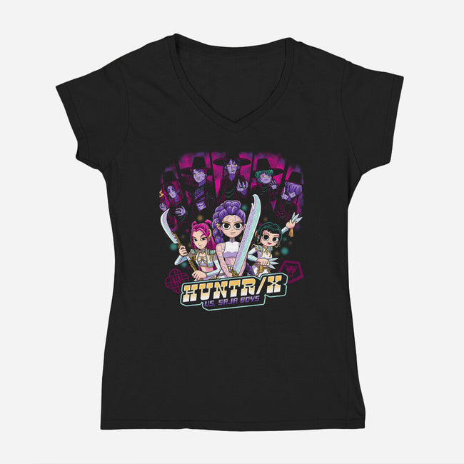Idol Pilgrim-Womens-V-Neck-Tee-PrimePremne