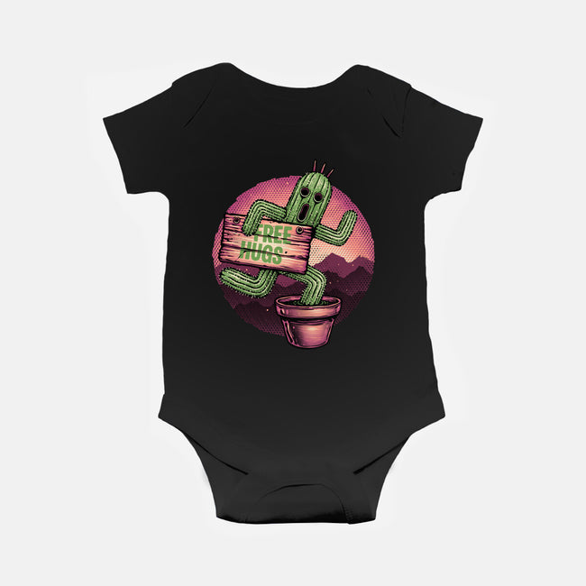 Huggable Cactus-Baby-Basic-Onesie-glitchygorilla