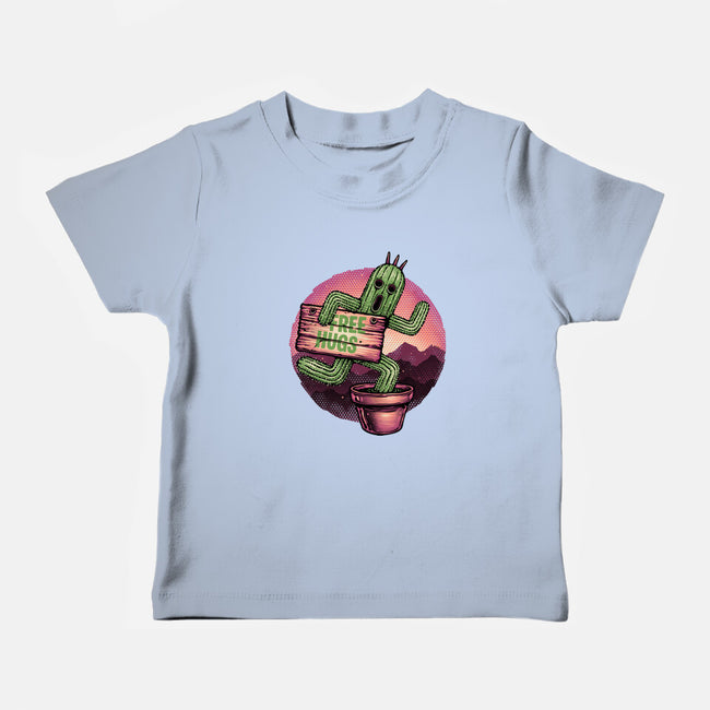 Huggable Cactus-Baby-Basic-Tee-glitchygorilla
