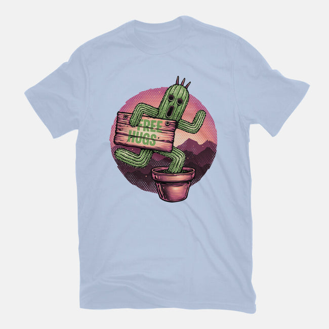 Huggable Cactus-Womens-Fitted-Tee-glitchygorilla