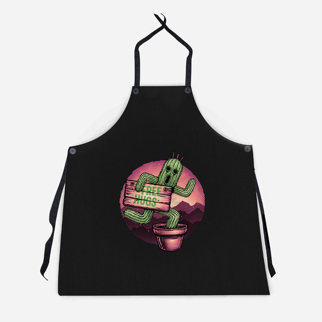 Huggable Cactus-Unisex-Kitchen-Apron-glitchygorilla
