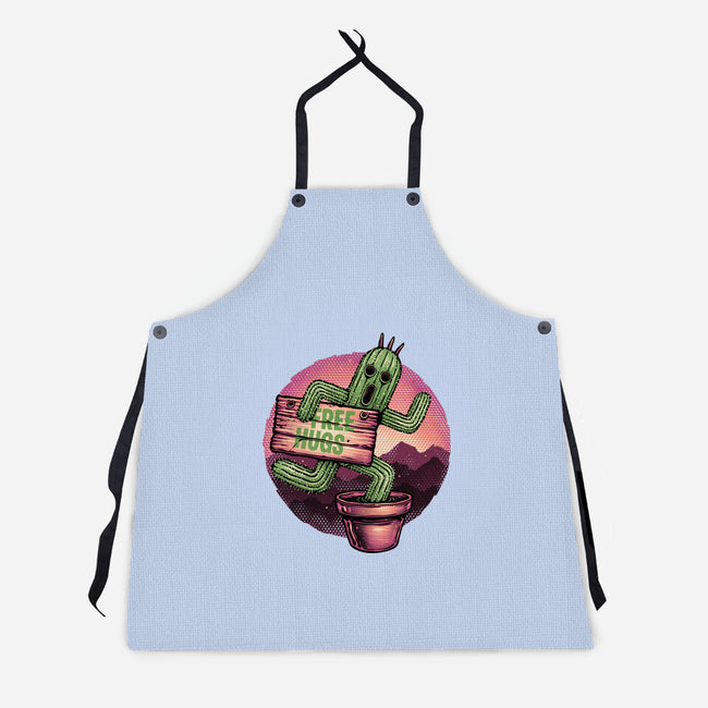 Huggable Cactus-Unisex-Kitchen-Apron-glitchygorilla