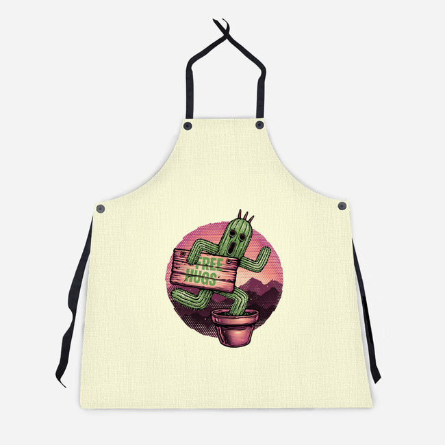 Huggable Cactus-Unisex-Kitchen-Apron-glitchygorilla