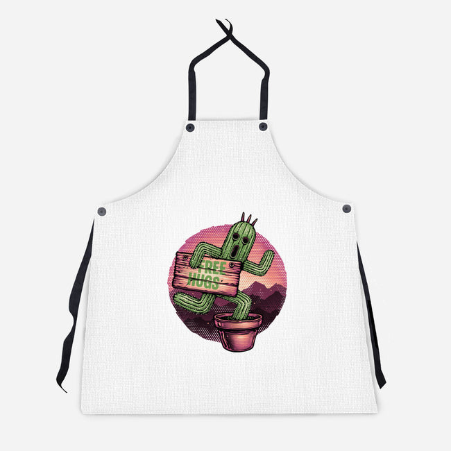 Huggable Cactus-Unisex-Kitchen-Apron-glitchygorilla