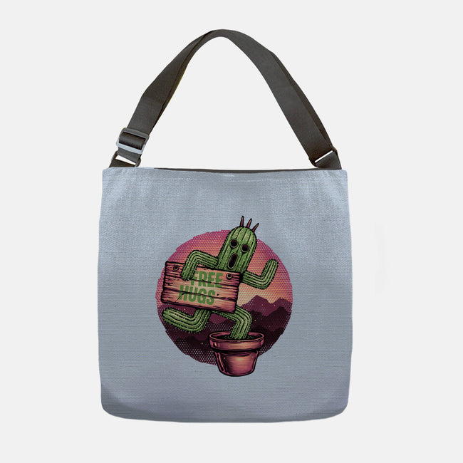Huggable Cactus-None-Adjustable Tote-Bag-glitchygorilla