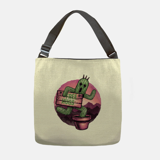 Huggable Cactus-None-Adjustable Tote-Bag-glitchygorilla