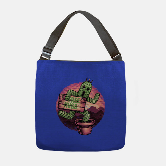 Huggable Cactus-None-Adjustable Tote-Bag-glitchygorilla