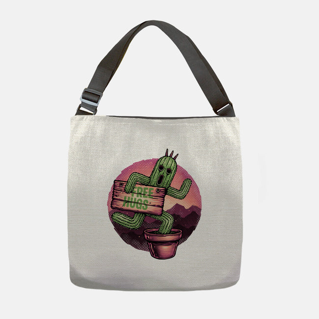Huggable Cactus-None-Adjustable Tote-Bag-glitchygorilla