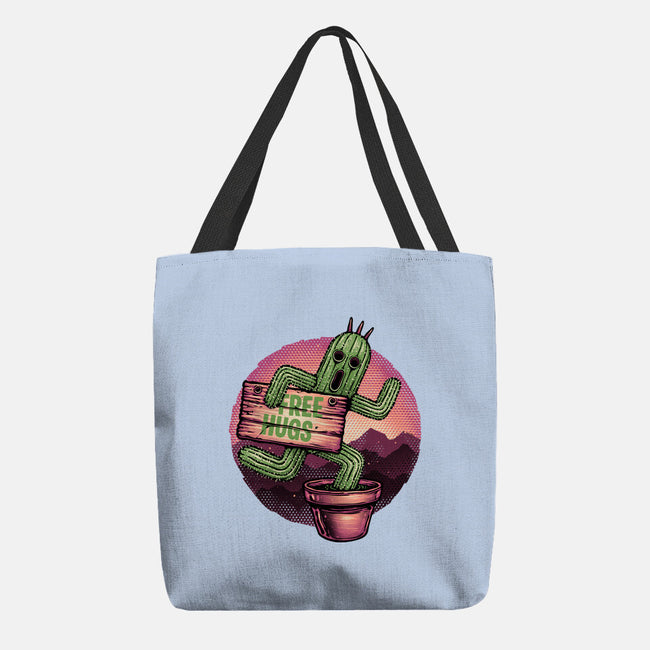 Huggable Cactus-None-Basic Tote-Bag-glitchygorilla