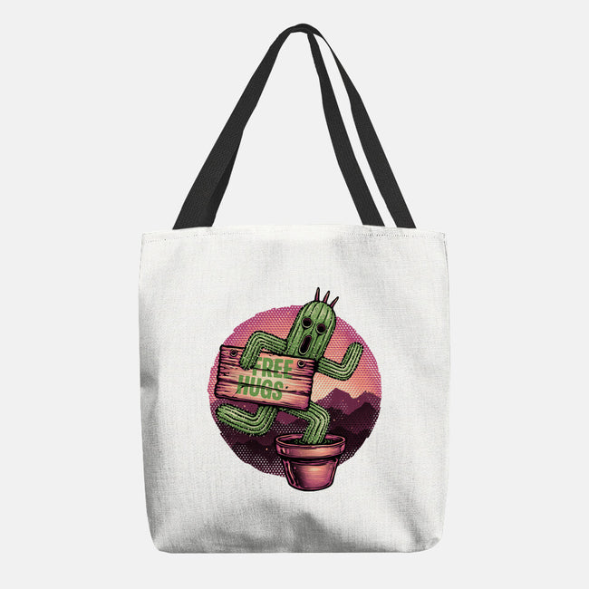 Huggable Cactus-None-Basic Tote-Bag-glitchygorilla
