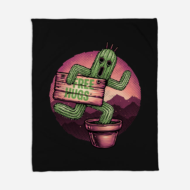 Huggable Cactus-None-Fleece-Blanket-glitchygorilla