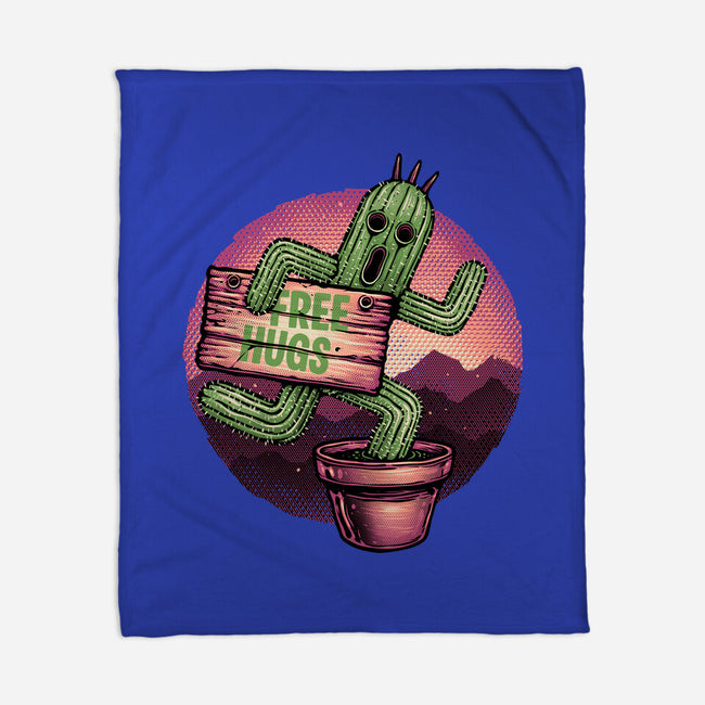 Huggable Cactus-None-Fleece-Blanket-glitchygorilla
