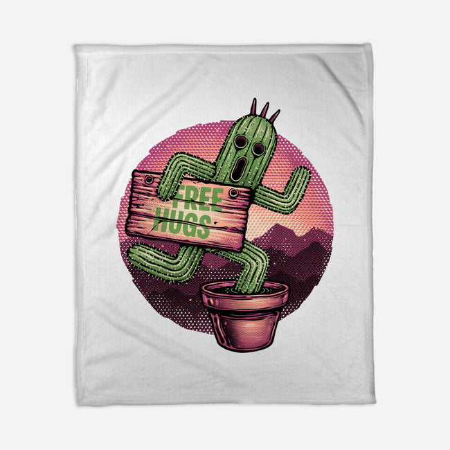 Huggable Cactus-None-Fleece-Blanket-glitchygorilla