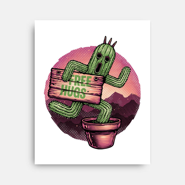 Huggable Cactus-None-Stretched-Canvas-glitchygorilla