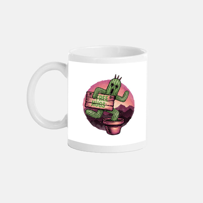 Huggable Cactus-None-Mug-Drinkware-glitchygorilla