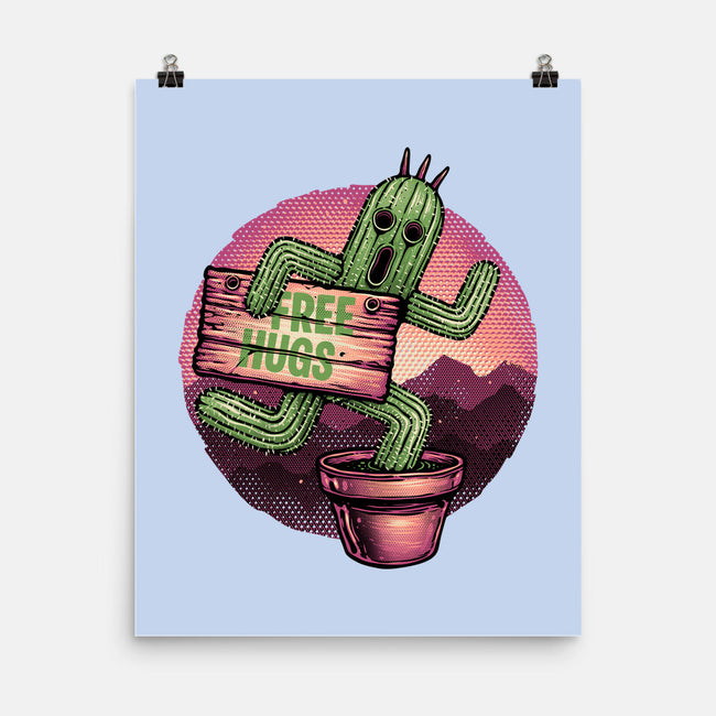 Huggable Cactus-None-Matte-Poster-glitchygorilla