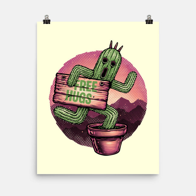 Huggable Cactus-None-Matte-Poster-glitchygorilla