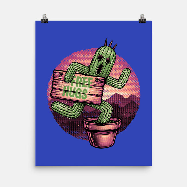 Huggable Cactus-None-Matte-Poster-glitchygorilla