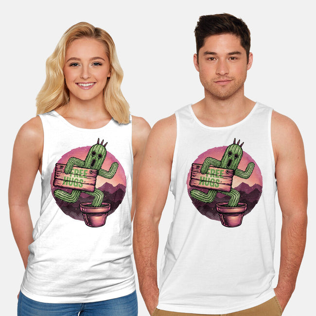 Huggable Cactus-Unisex-Basic-Tank-glitchygorilla